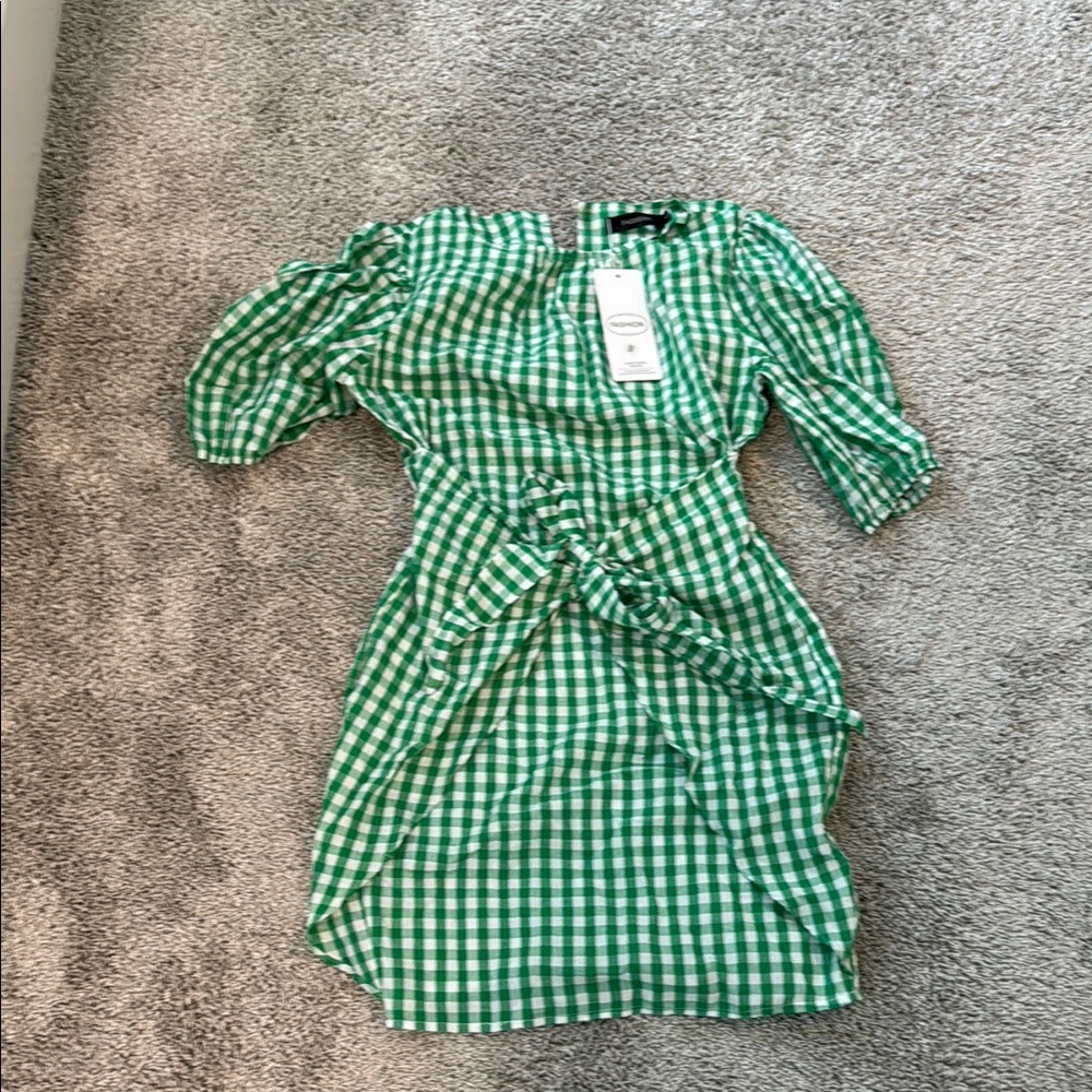 Green Gingham Dress